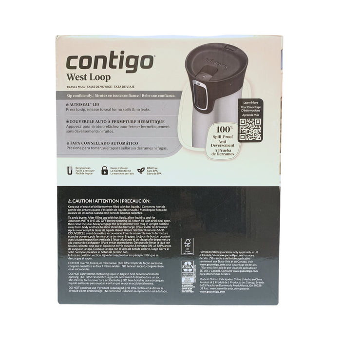 Contigo Autoseal West Loop Vacuum-Insulated Stainless Steel Travel Mug Set, 16oz