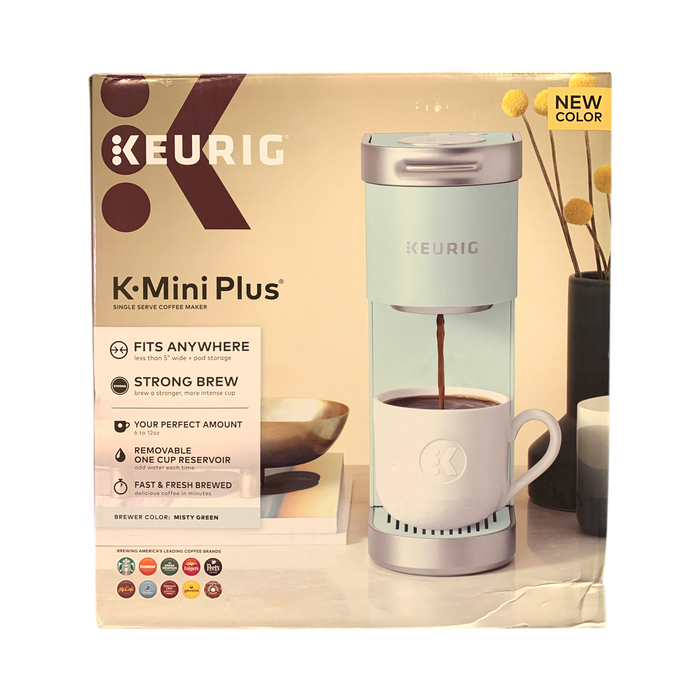 Keurig K-Mini Plus Single Serve K-Cup Pod Coffee Maker, Misty Green