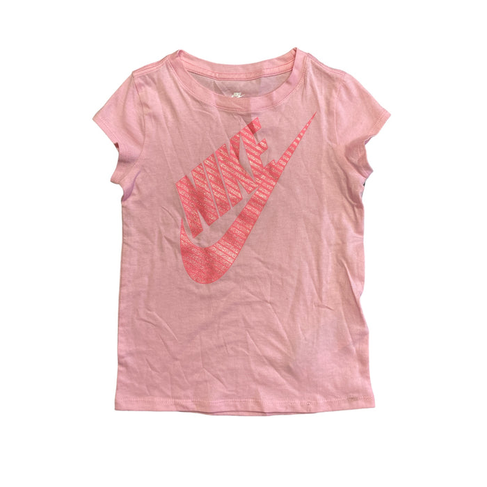 Nike Youth Girl's Short Sleeve Tagless Graphic Print Logo Classic Tee