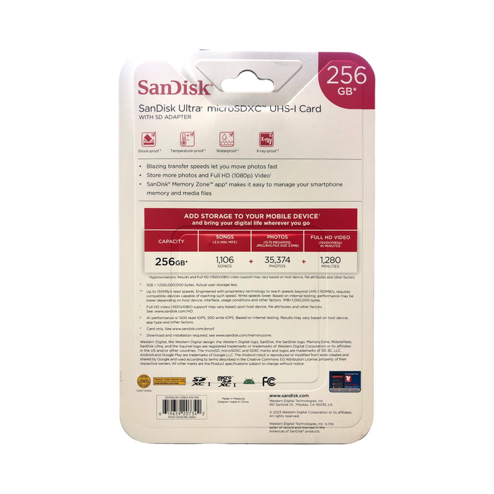 SanDisk Ultra microSDXC UHS-I Card with SD Adapter