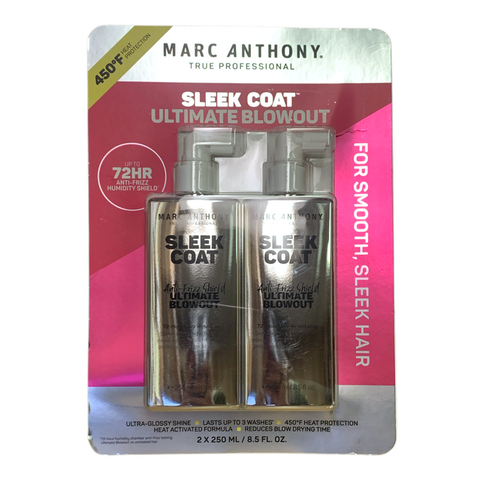 Marc Anthony Sleek Coat Ultimate Blowout Anti-Frizz Shield, 8.5 fl. oz. 2-Pack