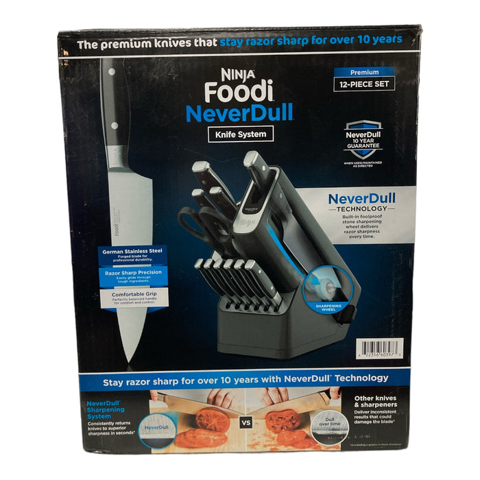Ninja Foodi NeverDull Premium 12-Piece German Stainless Steel Knife System