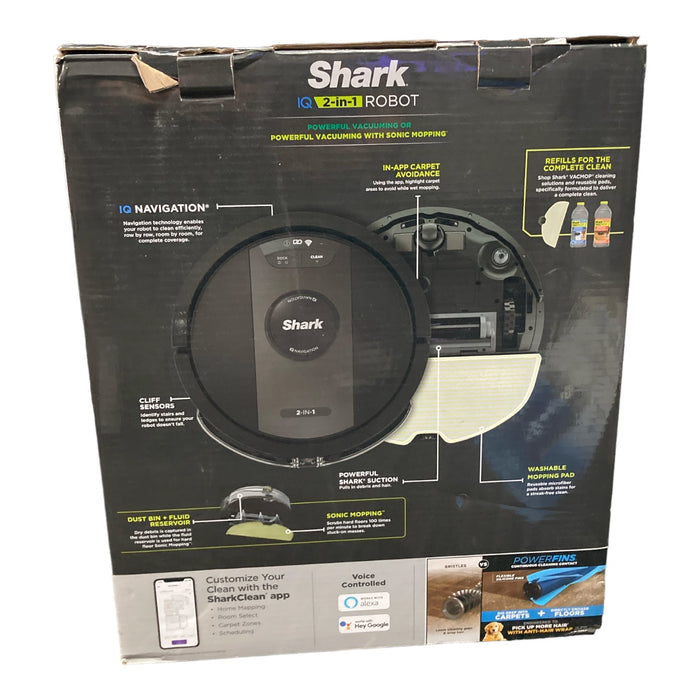 Shark IQ 2in1 Robot Vacuum & Mop with Home Mapping Dual Edge Side Brush