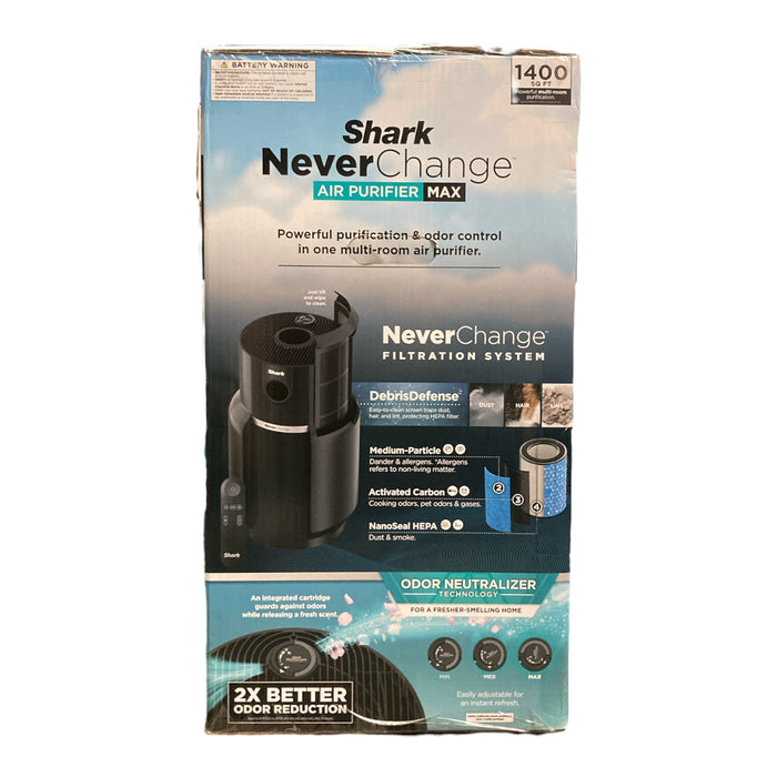 Shark HP305 Never Change Air Purifier Max with Odor Neutralizer Tech, Black