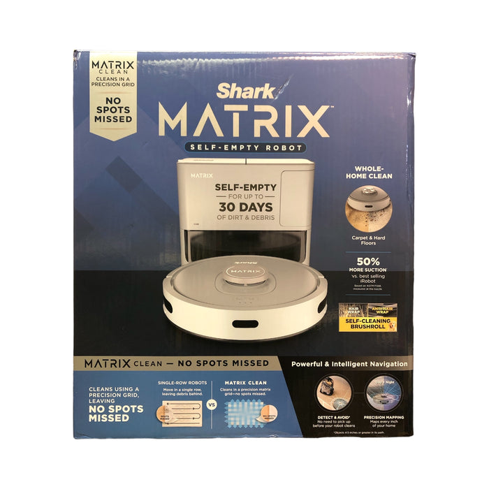 Shark Matrix Self-Emptying Robot Vacuum With 60 Day Dock, Precision Home Mapping