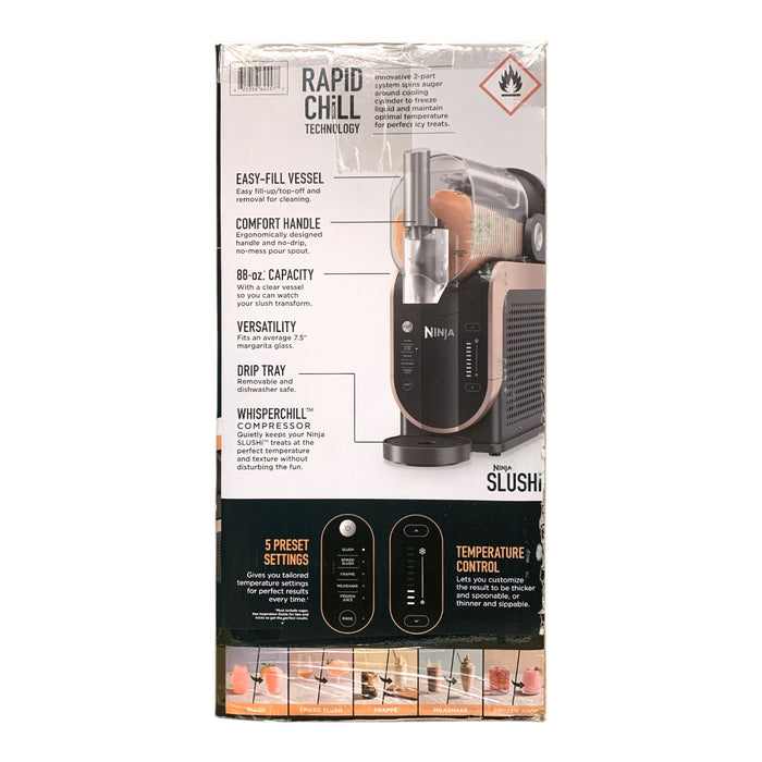 Ninja SLUSHi Professional Frozen Drink Maker, 5 Pre-Set Modes, 88 oz., Rose Gold