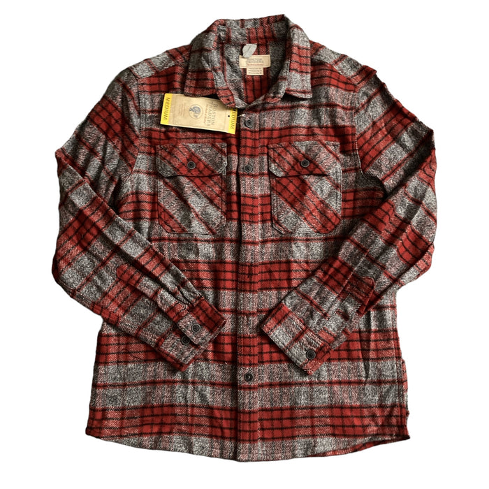 Boston Traders Men's Long Sleeve Button Down Collared Long Sleeve Flannel Shirt