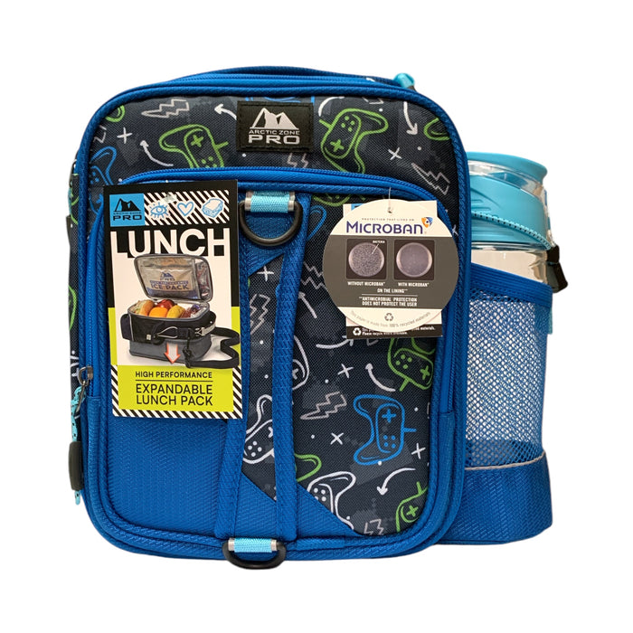 Arctic Zone Pro Expandable Insulated Lunch Pack, with Food Conatiners & Bottle