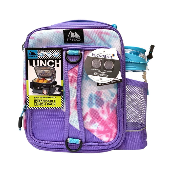 Arctic Zone Pro Expandable Insulated Lunch Pack, with Food Conatiners & Bottle