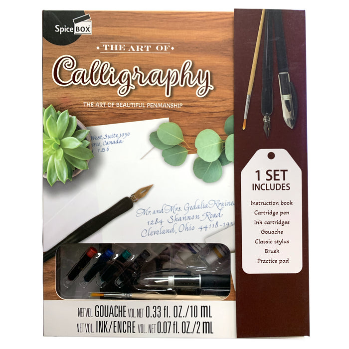 SpiceBox The Art of Calligraphy, The Art of Beautiful Penmanship Beginner Kit