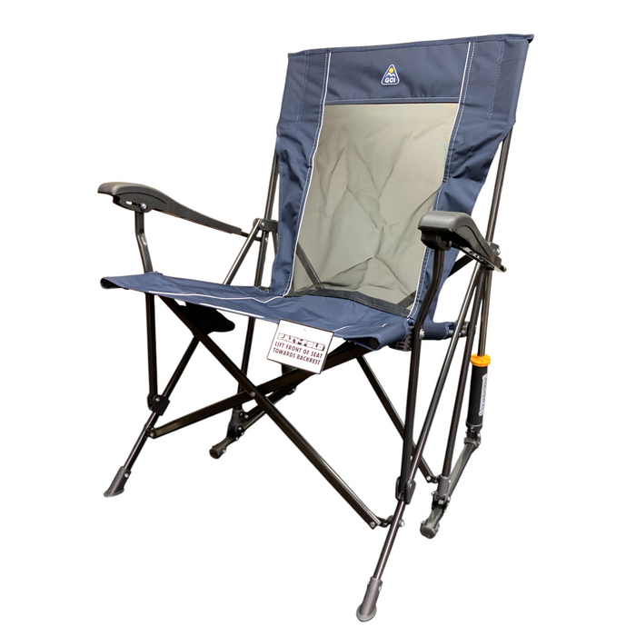 GCI RoadTrip Rocker XL, Oversized Hard-Arm Spring-Action Camping Rocker