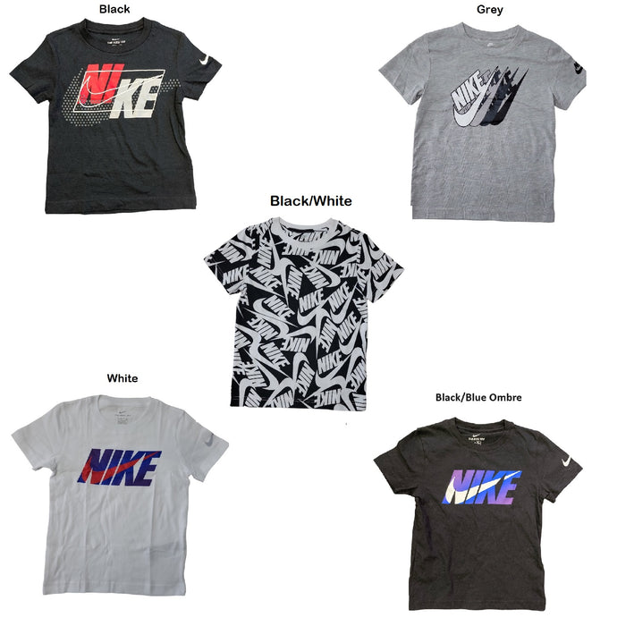 Nike Boy's Classic Soft Lightweight Short Sleeve Graphic Logo Tee