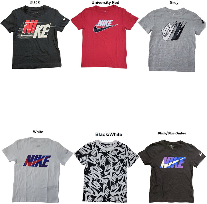 Nike Boy's Classic Soft Lightweight Short Sleeve Graphic Logo Tee