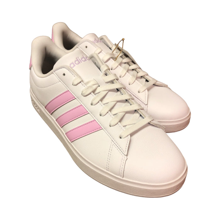 Adidas Women's Lace Up Grand Court 2.0 Cloudfoam Lifestyle Low-Top Shoes