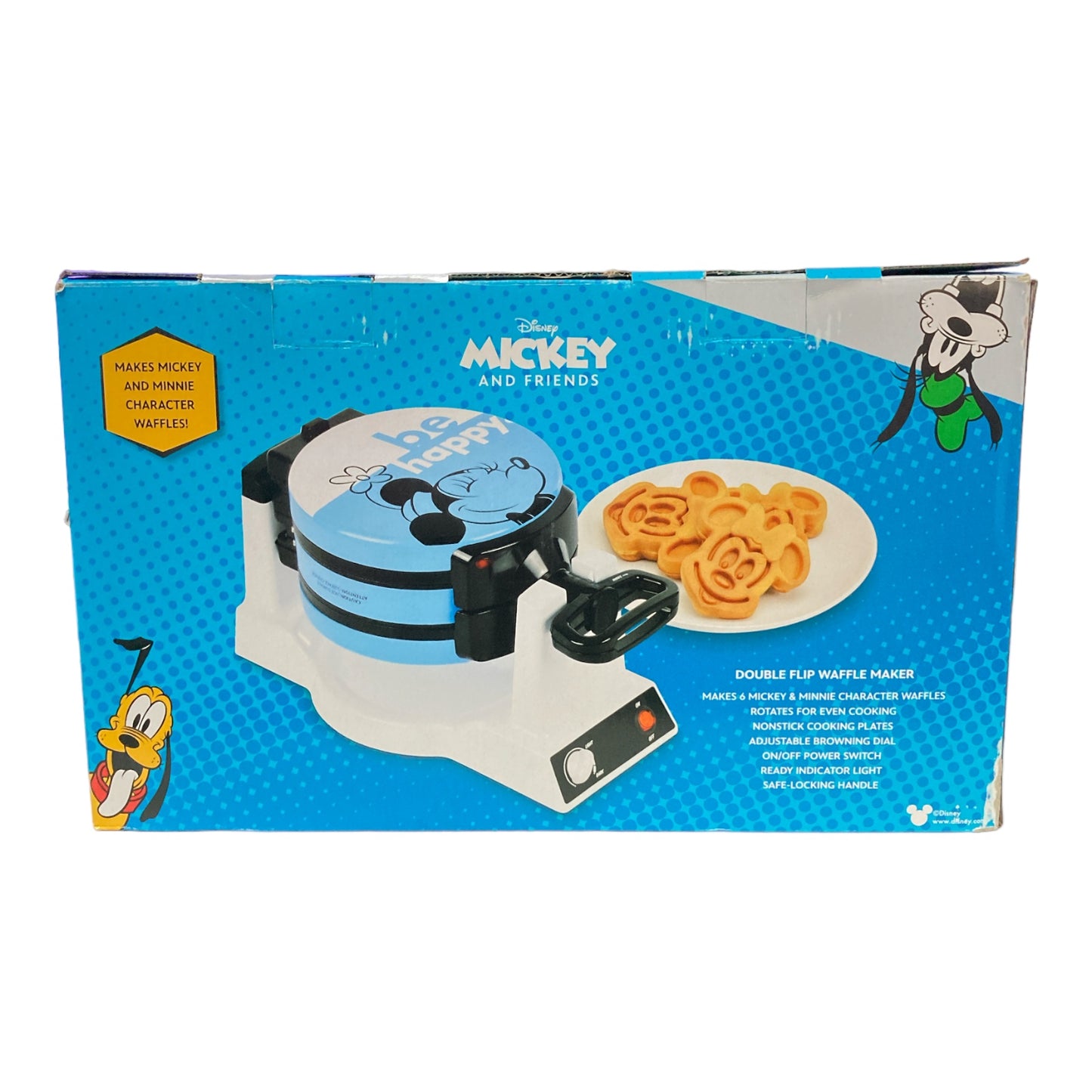 Disney Mickey and Minnie Mouse Double Flip Waffle Maker Ewirelessgear
