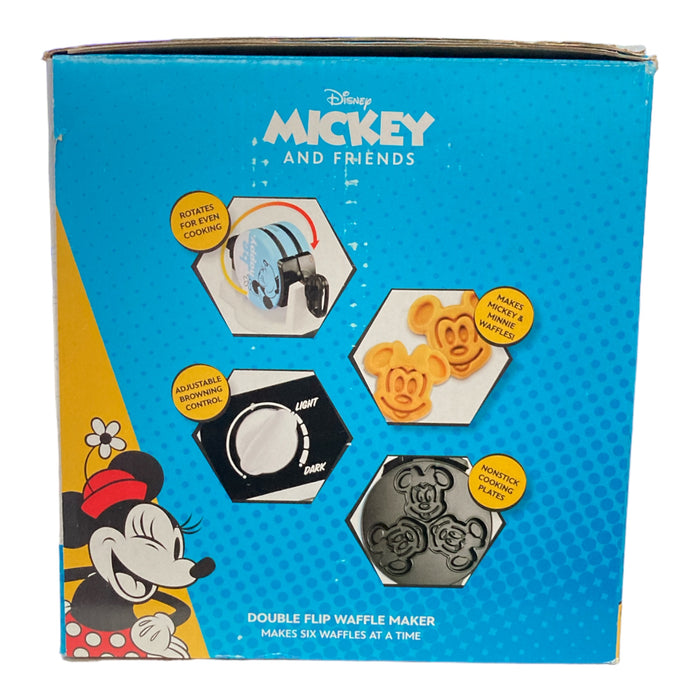 Disney Mickey and Minnie Mouse Double Flip Waffle Maker