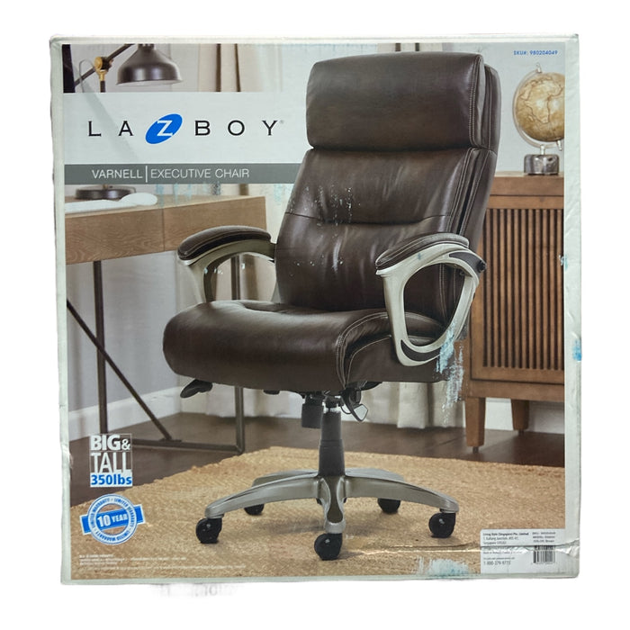 La-Z-Boy Big & Tall Executive Leather Office Chair (Brown)