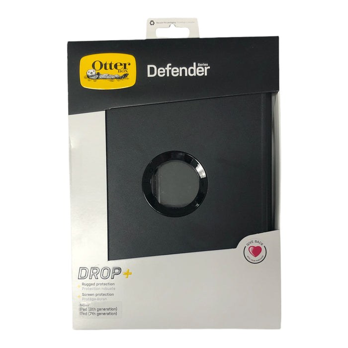 OtterBox Defender Case, Black for iPad 7th, 8th, 9th Generation