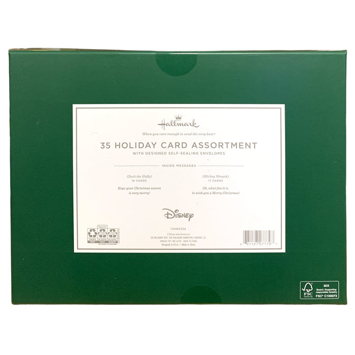 Hallmark Holiday Card Assortment 2-Pack, 35 Cards & Designed Self-Seal Envelopes