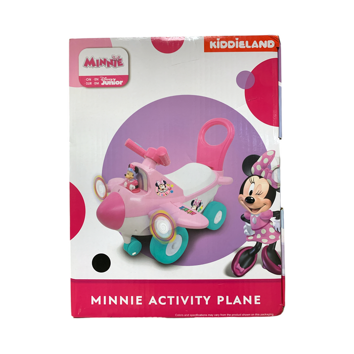 Kiddieland Interactive and Motorized Electronic Activity Ride-On Plane, Minnie