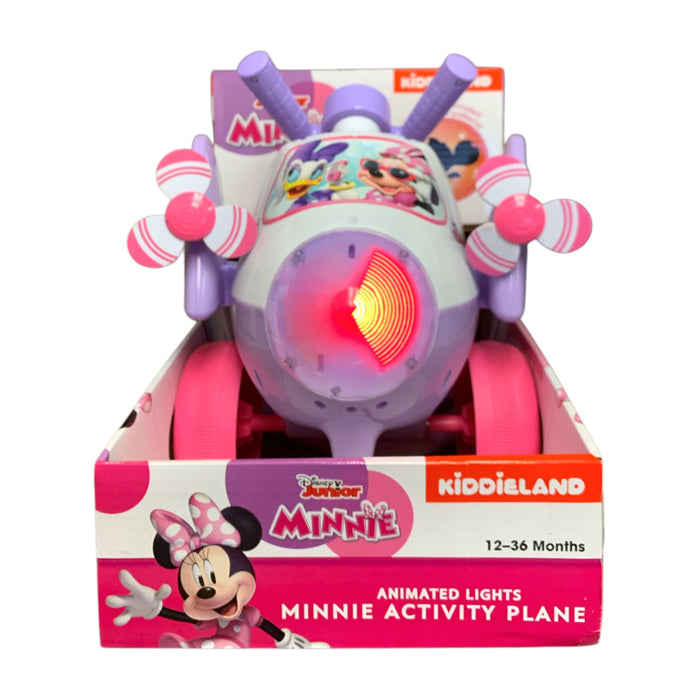 Kiddieland Disney Activity Ride-on Plane with Lights & Sounds, Minnie Mouse