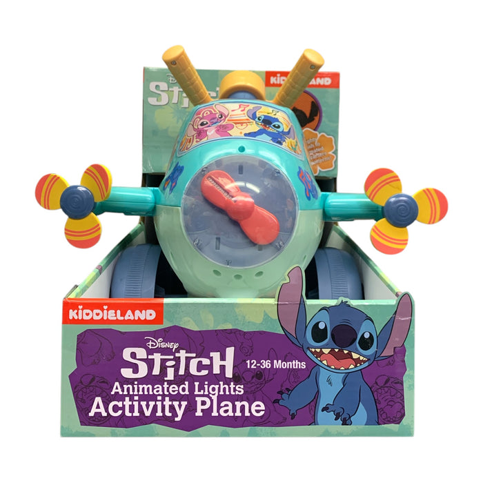 Kiddieland Disney Activity Ride-on Plane with Lights & Sounds, Stitch