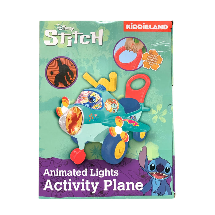 Kiddieland Disney Activity Ride on Plane with Lights & Sounds, Stitch