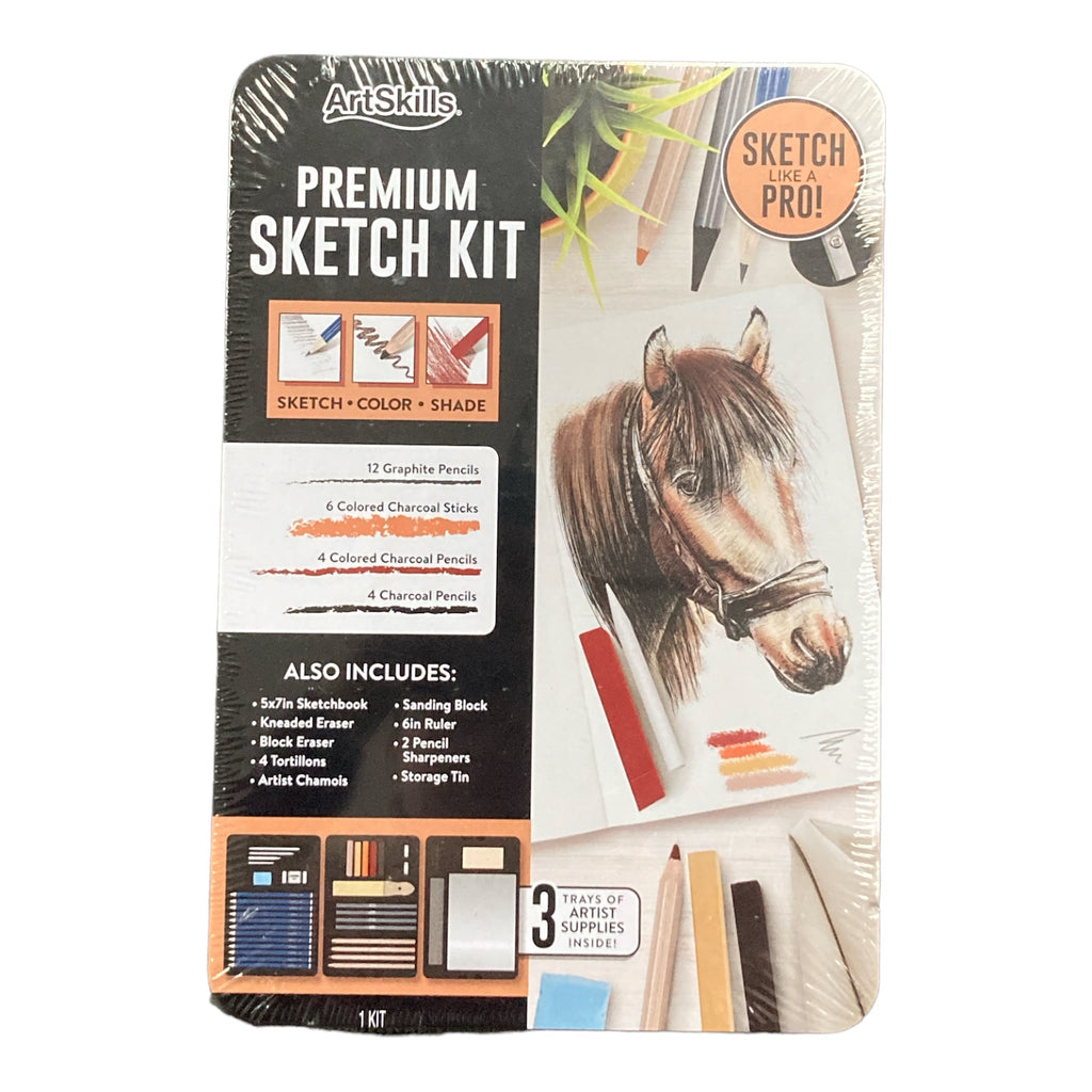 Artskills Assorted Premium Sketching and Drawing Kit 39 Pieces