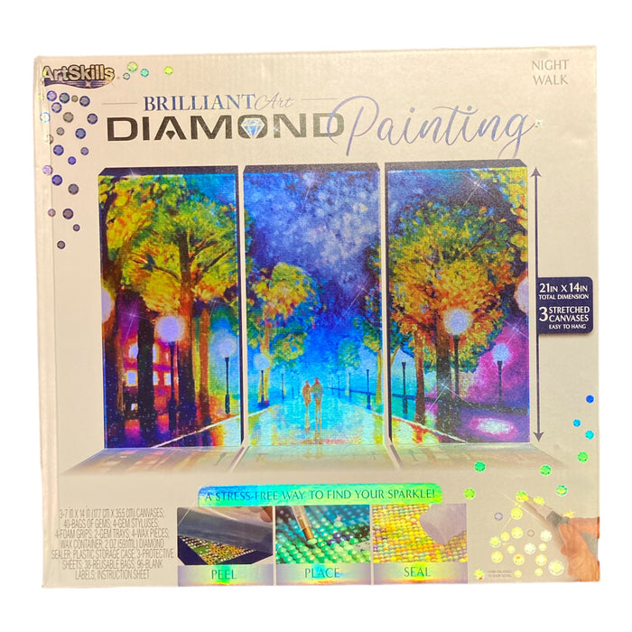 ArtSkills Brilliant Art Diamond Painting Kits, Night Walk