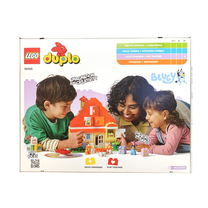 LEGO DUPLO Bluey Bluey's Family House with Memory Game Building Set, 10459, 83pc