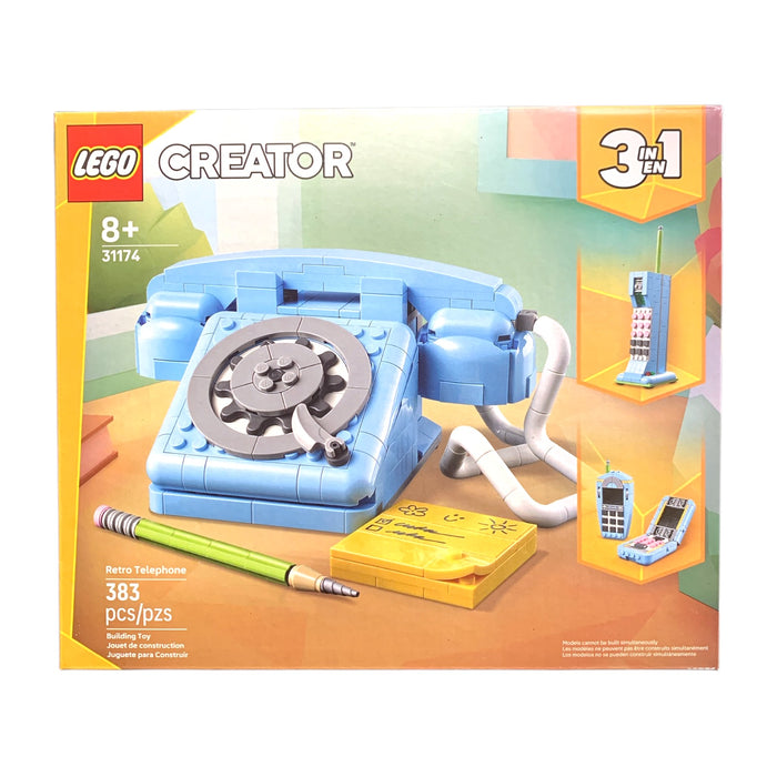 LEGO Creator 3-in-1 Retro Telephone Building Toy, 383 pcs., 31174