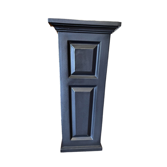 Mayne 4833B Nantucket Tall Planter, 32" x 15" x 15", Black
