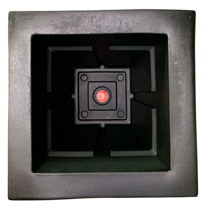 *OPEN* Mayne Valencia 30" Tall Double-Walled Outdoor Planter, Set of 2, Black