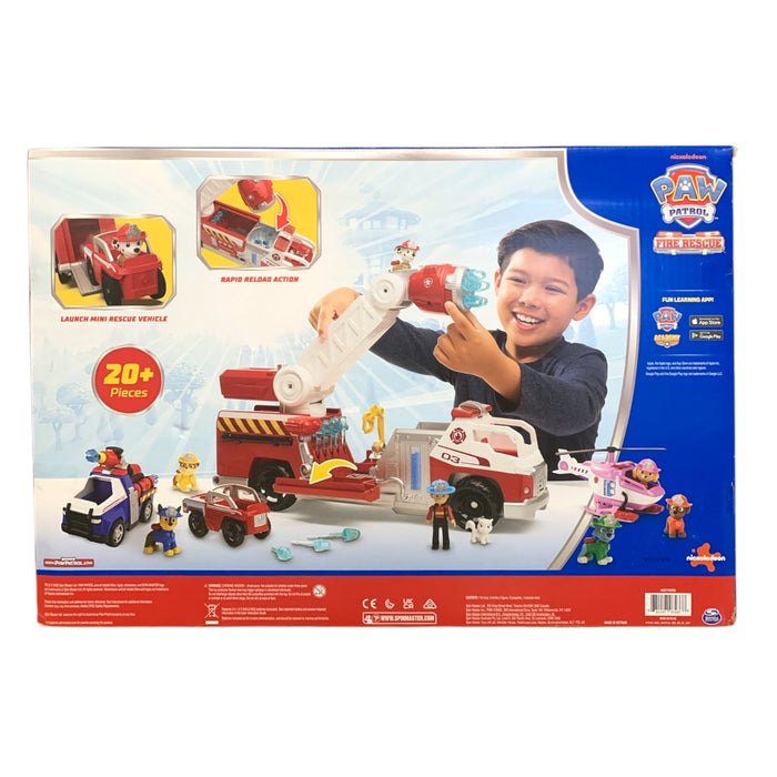 PAW Patrol Fire Rescue Rapid Rescue Mega Pack Playset, 20+ Pieces Included