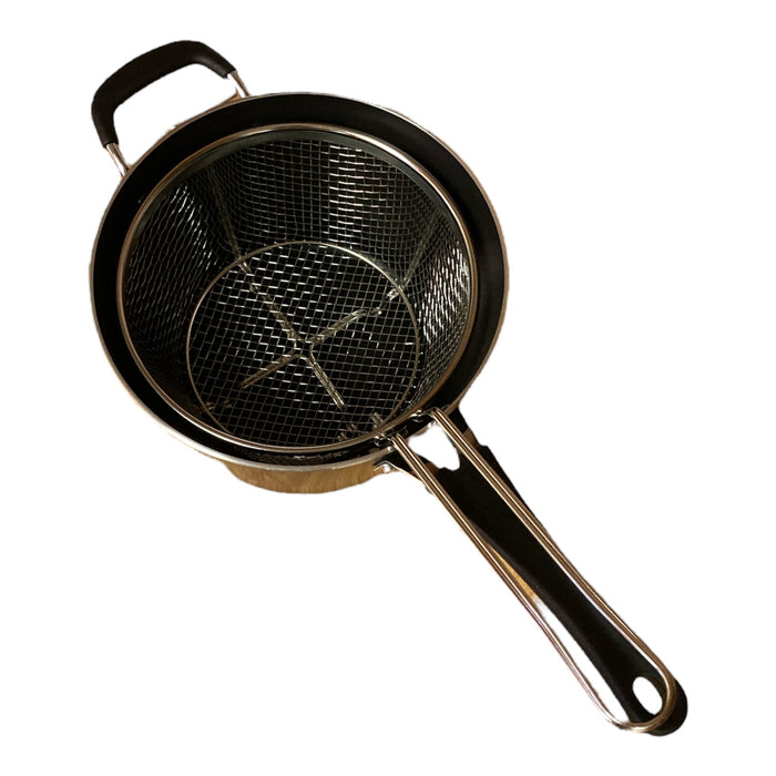 Tramontina 5.5-Qt. Covered Aluminum Deep Fryer with Helper Handle