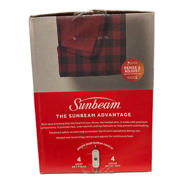Sunbeam Velvet Heated Throw Blanket, 50
