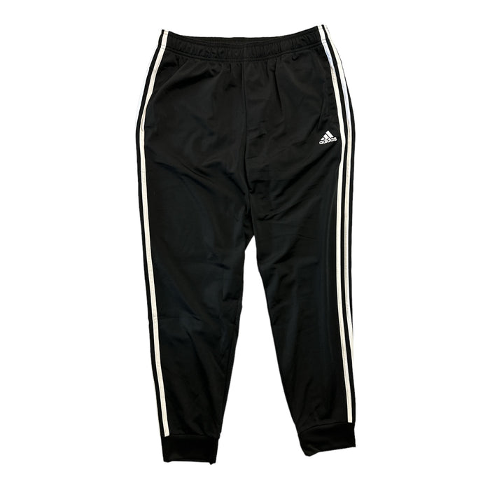 Adidas Men's 3 Stripe Tapered Full Length Tricot Elastic Waist Sport Jogger