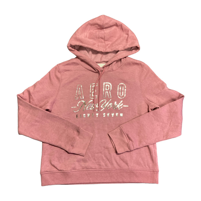 Aeropostale New York Women's Long Sleeve Drawstring Hood Graphic Logo Pullover Hoodie, 3330AS