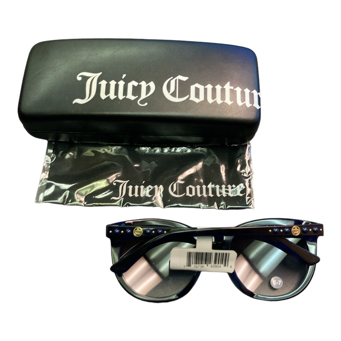 Juicy Couture Logo Sunglasses Black Hard Case & Cleaning Cloth