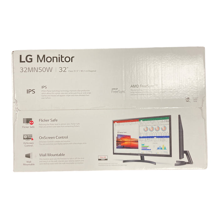 LG 32 HDMI VGA AMD FreeSync IPS FHD Monitor with Black Stabilizer