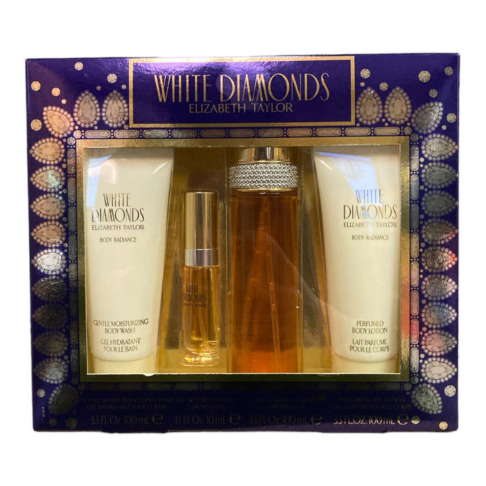 Elizabeth Taylor White Diamonds Fragrance 4 Piece Gift Set