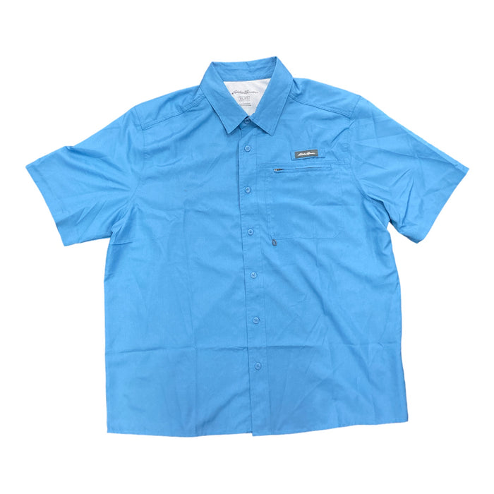 Eddie Bauer Men's Moisture Wicking Woven Tech Short Sleeve Shirt