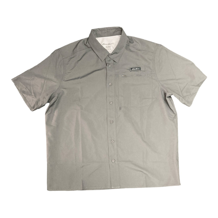 Eddie Bauer Men's Moisture Wicking Woven Tech Short Sleeve Shirt