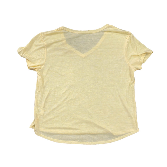 GAP Ladies Classic Fit Lightweight Short Sleeve Soft Deep V-Neck Slub Tee