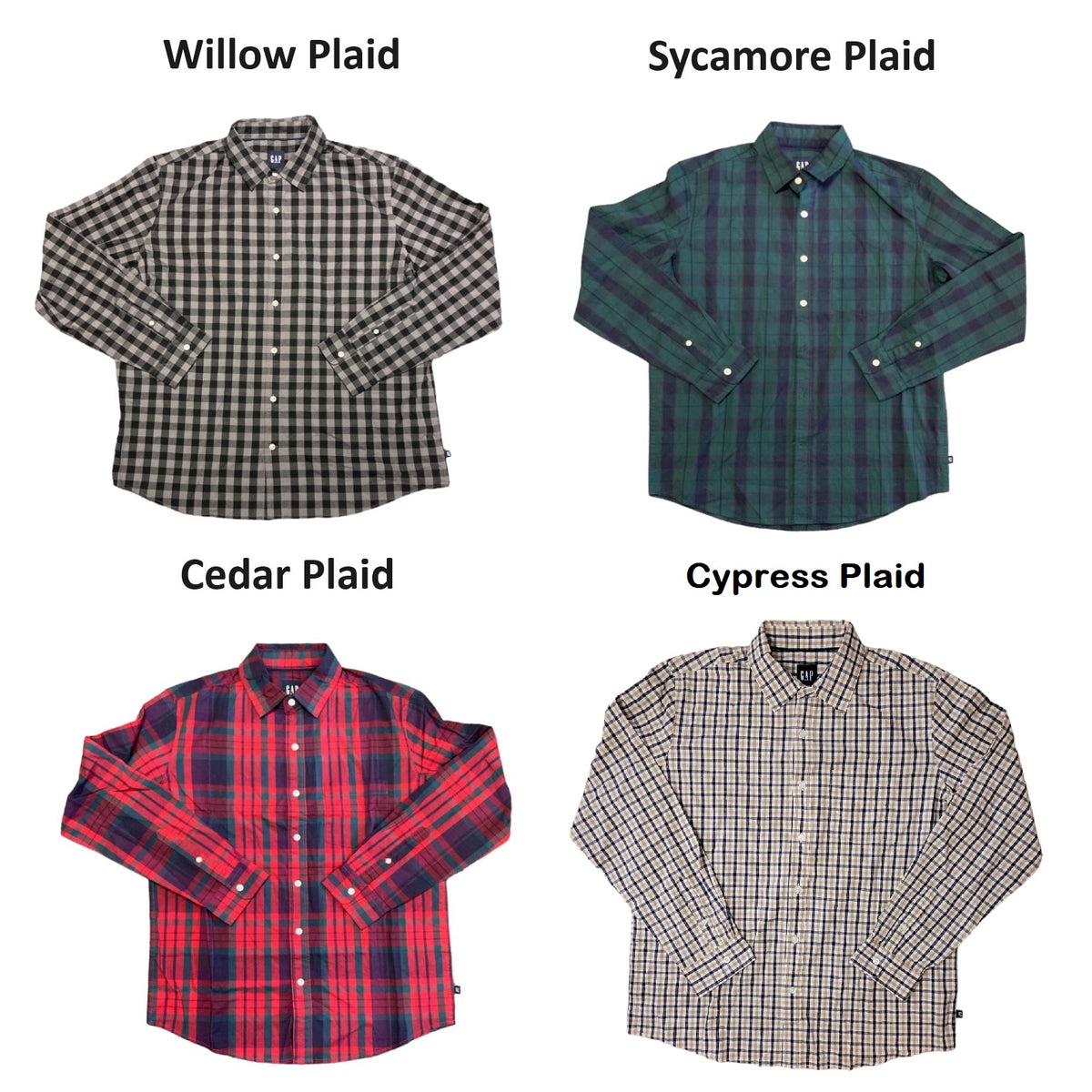 GAP Men s Long Sleeve Button Up Single Chest Pocket Button Cuffs Woven Ewirelessgear