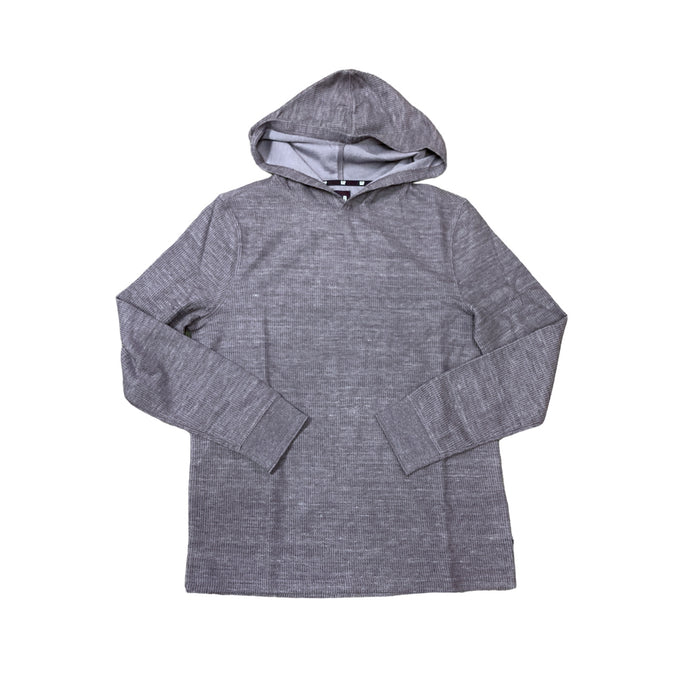 GAP Men's Long Sleeve Ribbed Texture Hooded Pullover