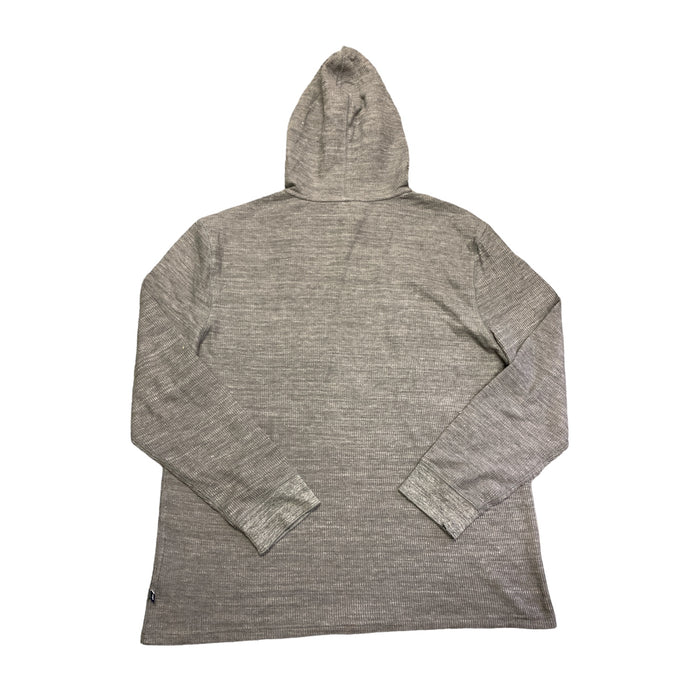 GAP Men's Long Sleeve Ribbed Texture Hooded Pullover
