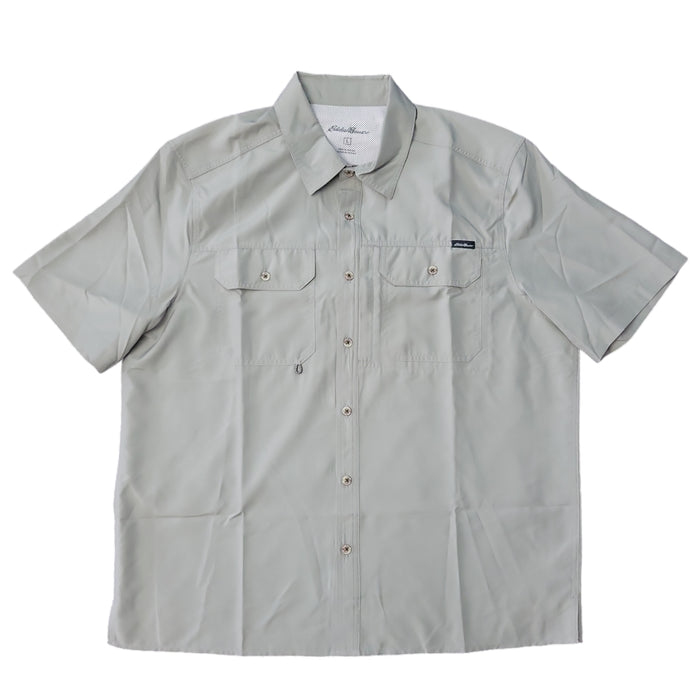 Eddie Bauer Men's Short Sleeve Moisture Wicking Woven Tech Shirt