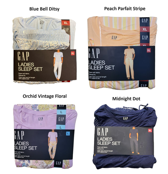 GAP Ladies Super Soft Crew Neck Short Sleeve & Pant Sleep Set