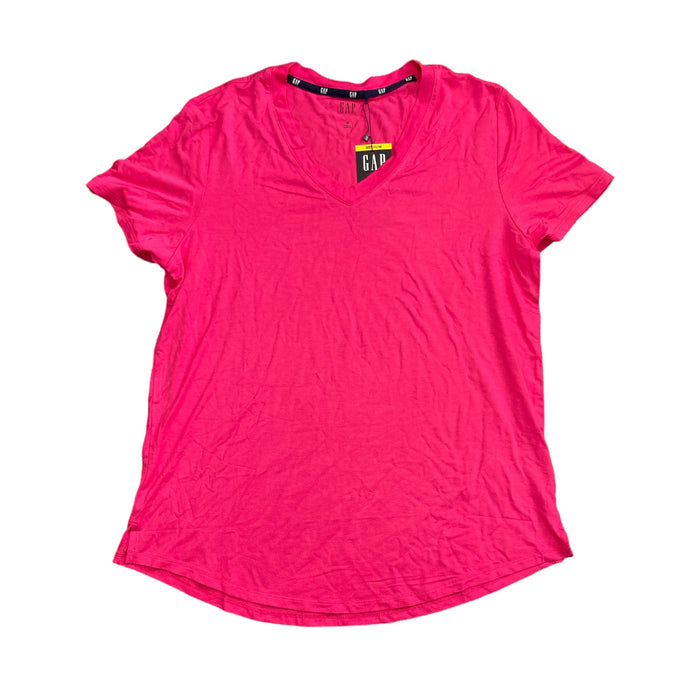 Gap Ladies Machine Washable Relaxed Easy Fit Short Sleeve V-Neck Tee